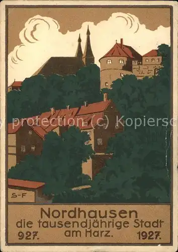 Nordhausen Thueringen Harz tausendjaehre Stadt Kat. Nordhausen