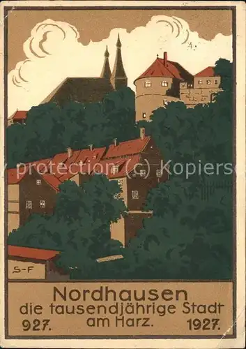 Nordhausen Thueringen Harz tausendjaehrige Stadt Kat. Nordhausen