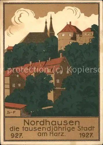 Nordhausen Thueringen Harz tausendjaehrige Stadt Kat. Nordhausen