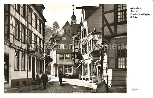 Monschau Partie an der Friedrich Wilhelm Bruecke Kat. Monschau