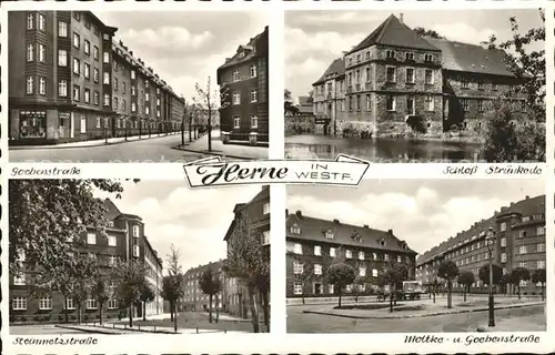 Herne Westfalen Steinmetzstrasse u.Schloss Struenkede / Herne /Herne Stadtkreis