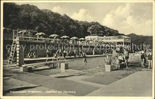 Wiesbaden Opelbad auf dem Neroberg Kat. Wiesbaden