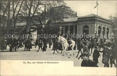 Wiesbaden Der Kaiser zu Pferd Kat. Wiesbaden