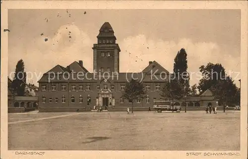 Darmstadt Staedt.Schwimmbad Kat. Darmstadt