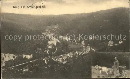 Schlangenbad Taunus Milchbaeuerin Kat. Schlangenbad