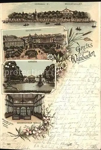Wiesbaden Kurhaus u.Kochbrunnen Kat. Wiesbaden