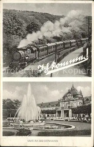 Bad Oeynhausen Eisenbahn u.Springbrunnen (Landpoststempel) Kat. Bad Oeynhausen