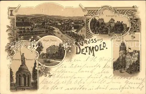 Detmold Fuerstl.Palais u.Fuerstl.Residenzschloss Kat. Detmold