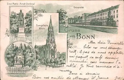 Bonn Rhein Universitaet u.Evangl.Kirche / Bonn /Bonn Stadtkreis