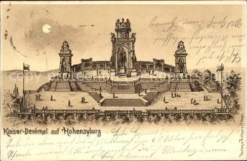 Hohensyburg Kaiser Denkmal Kat. Dortmund