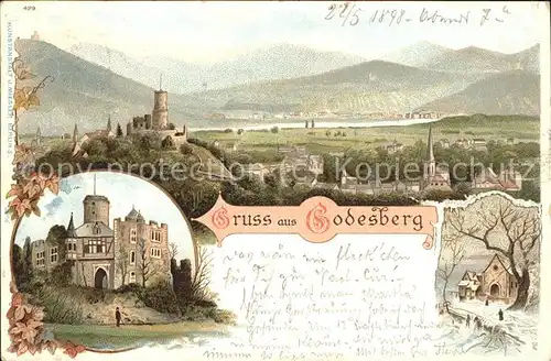 Bad Godesberg mit Burgruine Kat. Bonn