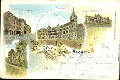Aachen Kurhaus u.Justizgebaeude Kat. Aachen