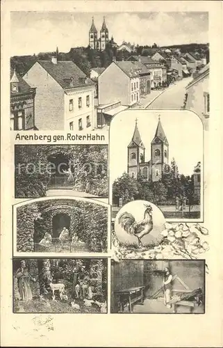 Arenberg Koblenz Roter Hahn Orts und Teilansichten Kat. Koblenz