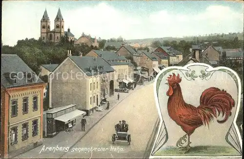 Arenberg Koblenz Ortsansicht Roter Hahn Kat. Koblenz