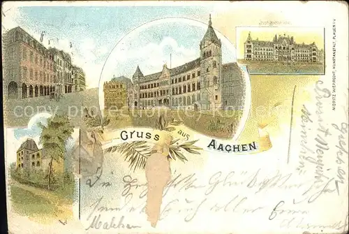 Aachen Kurhaus Post Justizgebaeude Linzenhaeuschen Kat. Aachen