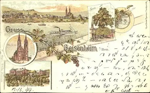 Geisenheim Panorama Linde Pfarrkirche / Geisenheim /Rheingau-Taunus-Kreis LKR