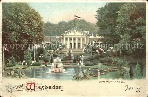 Wiesbaden Kurpark Anlagen Kurhaus Kat. Wiesbaden