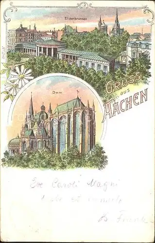 Aachen Elisenbrunnen Dom Kat. Aachen