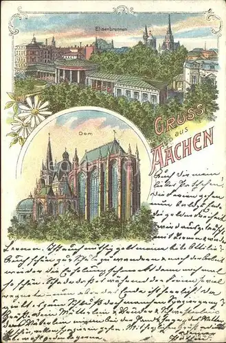 Aachen Elisenbrunnen Dom Kat. Aachen