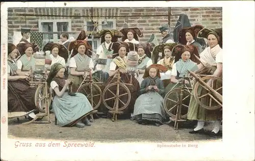 Spinnen Spinnrad Spreewald Kat. Handwerk