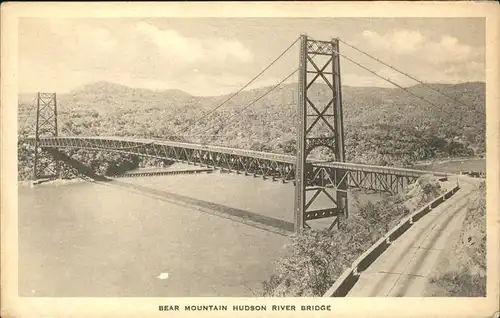 Bruecken Bauwerke Hudson River Bridge Bear Mountain  Kat. Bruecken