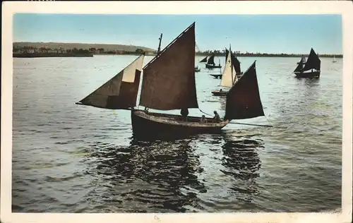 Segelboote Barques de peche Kat. Schiffe