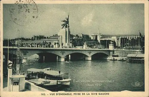 Exposition Internationale Paris 1937 Vue d Ensemble Prise de la Rive Gauche Kat. Expositions