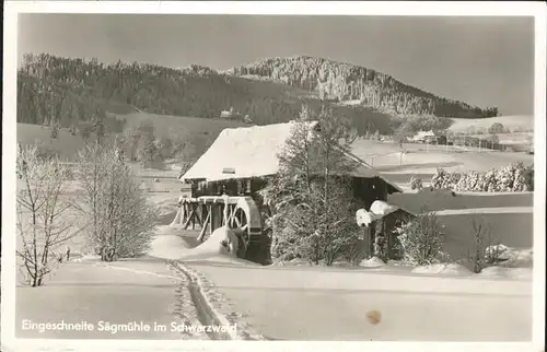 Saegemuehle Schwarzwald  Kat. Landwirtschaft