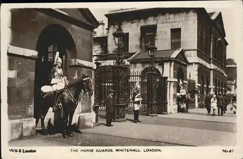 Leibgarde Wache Horse Guards Whitehall London  / Polizei /