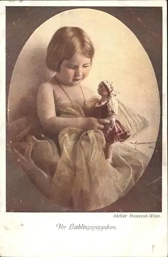 Puppen Kruse Kaethe Kind Kuenstlerkarte Nr. 304 Manasse Wien  Kat. Spielzeug