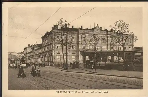 Strassenbahn Chemnitz Hauptbahnhof Kat. Strassenbahn
