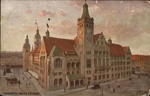 Verlag Primus Nr. 2017 Chemnitz Neues Rathaus  Kat. Verlage