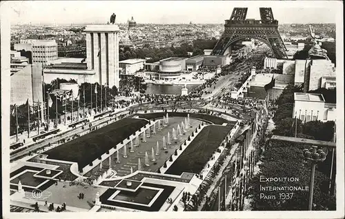 Exposition Internationale Paris 1937 Les Bassins du Trocadero Kat. Expositions