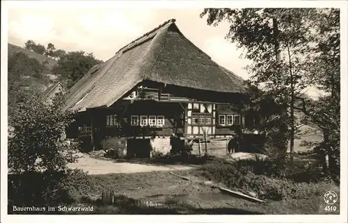 Schwarzwaldhaeuser Bauernhaus  Kat. Gebaeude und Architektur