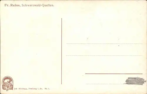 Reiss Fritz Nr. 1 Schwarzwald Quellen Kat. Schwarzwaldkuenstler