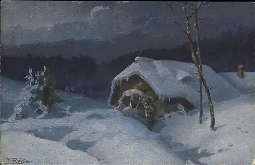 Reiss Fritz Nr. 2 Winter im Schwarzwald  Kat. Schwarzwaldkuenstler