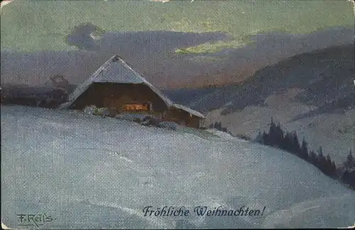 Reiss Fritz Nr. 4 Winter im Schwarzwald  Kat. Schwarzwaldkuenstler