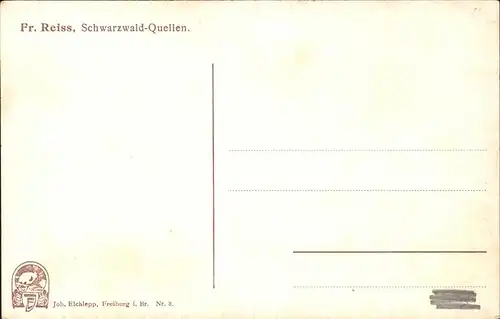 Reiss Fritz Nr. 3 Schwarzwald Quellen  Kat. Schwarzwaldkuenstler