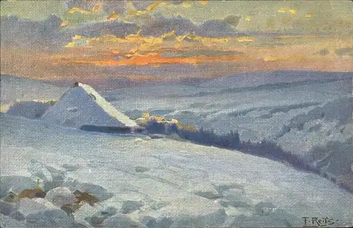 Reiss Fritz Nr. 6 Winter im Schwarzwald  Kat. Schwarzwaldkuenstler