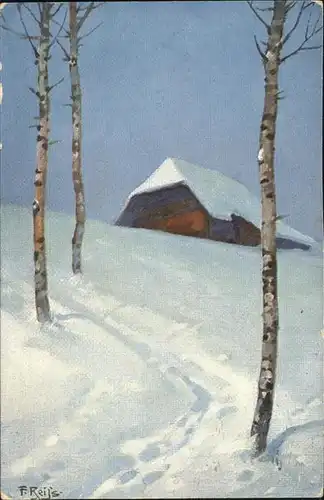 Reiss Fritz Nr. 5 Winter im Schwarzwald  Kat. Schwarzwaldkuenstler