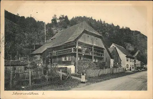 Schwarzwaldhaeuser Veltens Lichtdruck Karte  Kat. Gebaeude und Architektur