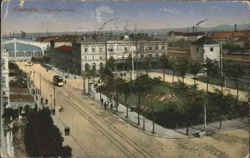 Strassenbahn Chemnitz Hauptbahnhof Kat. Strassenbahn