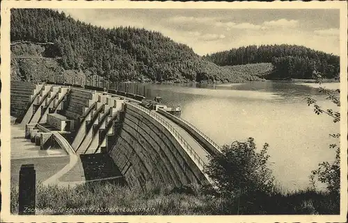 Staudamm Pumpspeicherkraftwerk Zschopau Talsperre Kriebstein Lauenhain Kat. Gebaeude