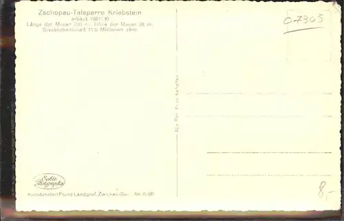 Staudamm Pumpspeicherkraftwerk Zschopau Talsperre Kriebstein bei Waldheim Kat. Gebaeude