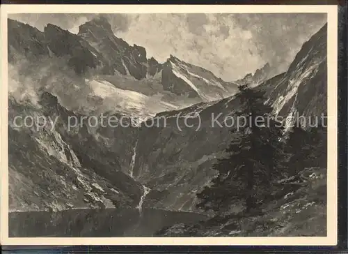 Compton E. H. E. Harrison Compton Einsamer Hochsee / Kuenstlerkarte /