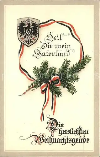 Weihnachten Wappen Vaterland / Greetings /