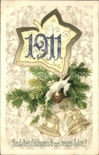Neujahr 1911 Glocken / Greetings /