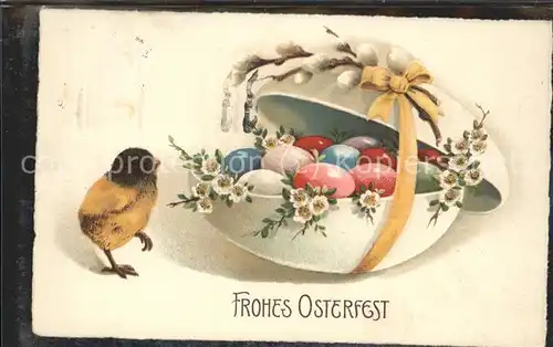 Ostern Easter Paques Osterei Kueken / Greetings /