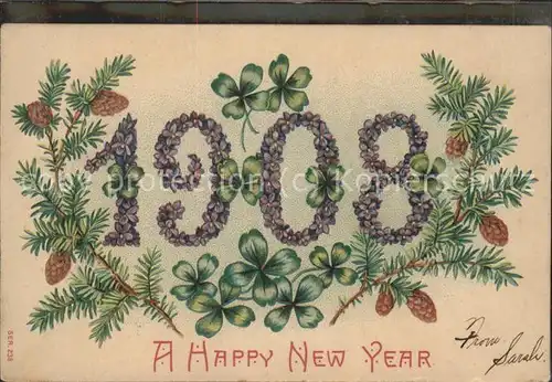 Neujahr Happy New Year / Greetings /