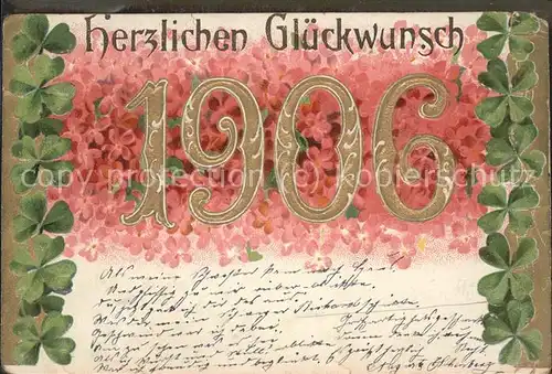 Glueckwunsch Kleeblatt / Greetings /